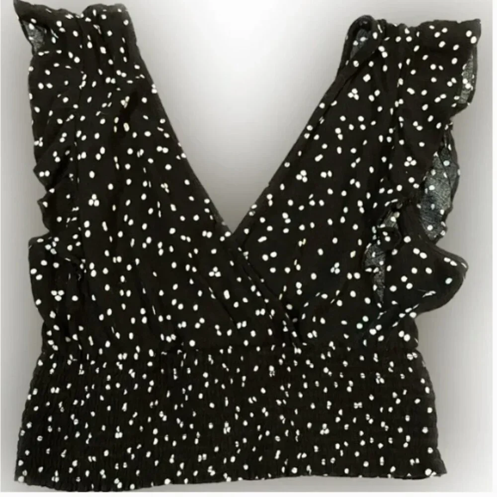 Paper Crane Crop Top Size M - Picture 2 of 6